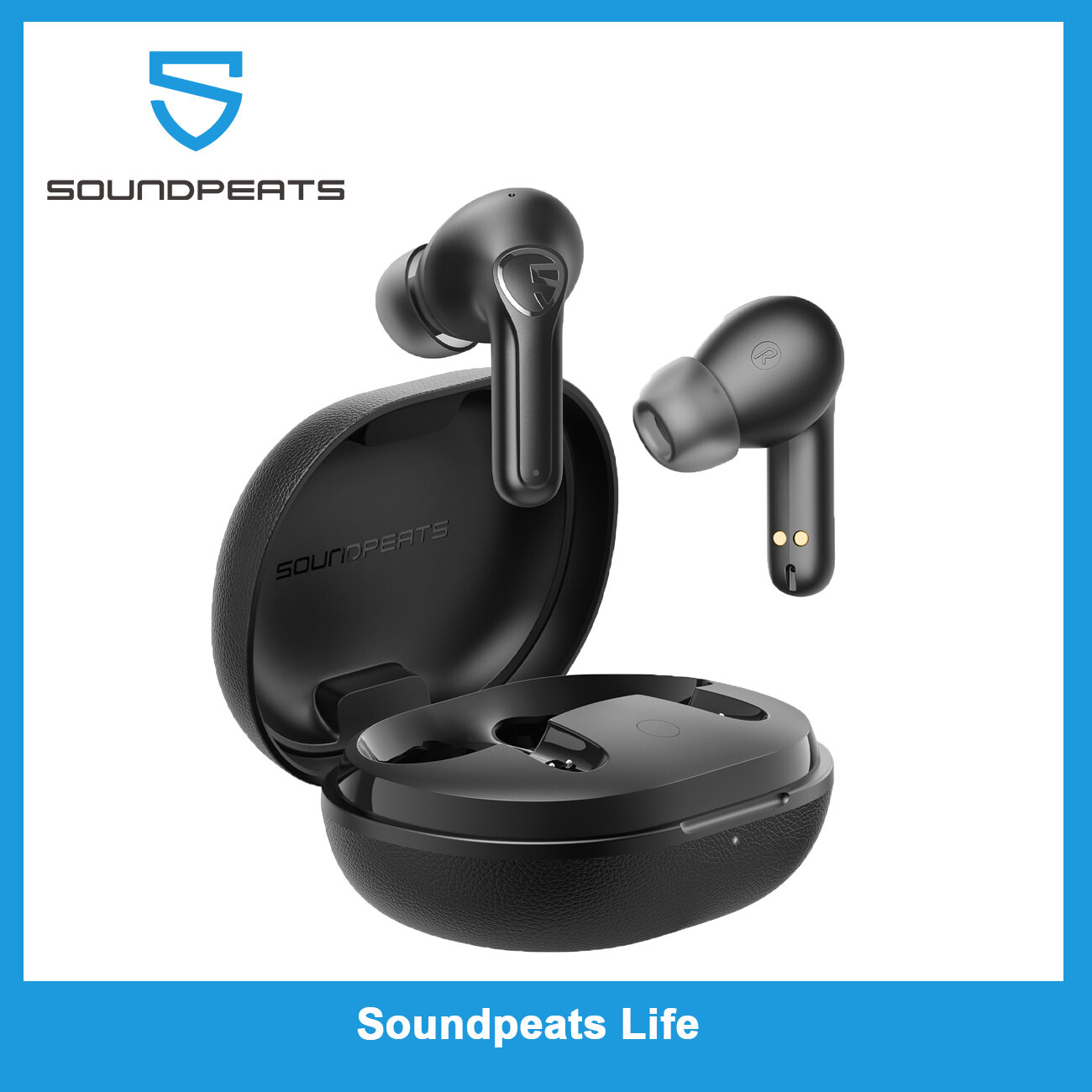 Soundpeats Life Bluetooth V5.2  Active Noise Cancelling  Touch Control Wireless Earbuds Earphones 25H Playtime
