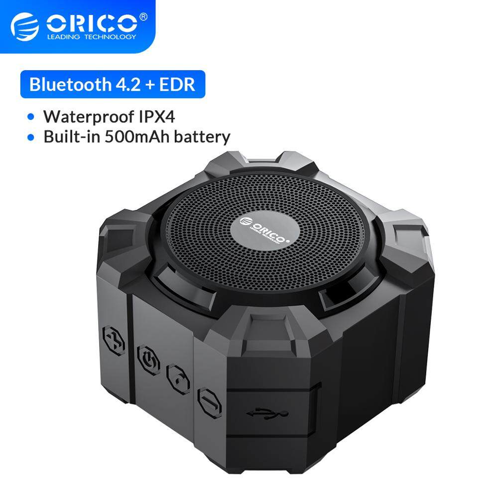 ORICO Wireless Bluetooth-Compatible Speaker Waterproof Dustproof Shockproof Portable Outdoor Bass Loudspeaker For Phone Tablet