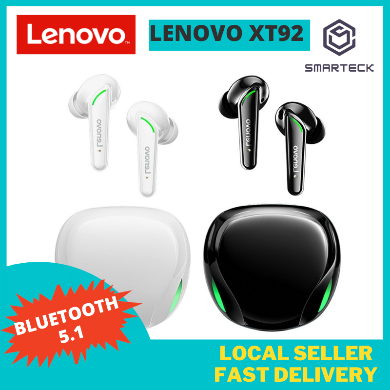 Lenovo XT92 TWS Gaming Earbuds Low Latency Bluetooth Earphones Stereo Wireless 5.1 Bluetooth Headphones Touch Control Headset