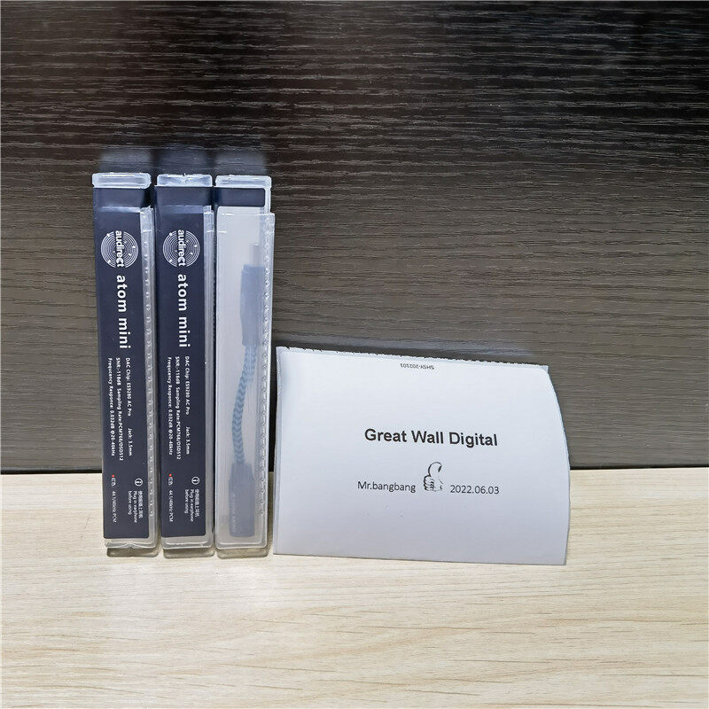 Audirect Atom Mini Portable Decoding Earphone Amplifier DSD Mobile Music Hifi Adapter Type-c/lightning To 3.5mm