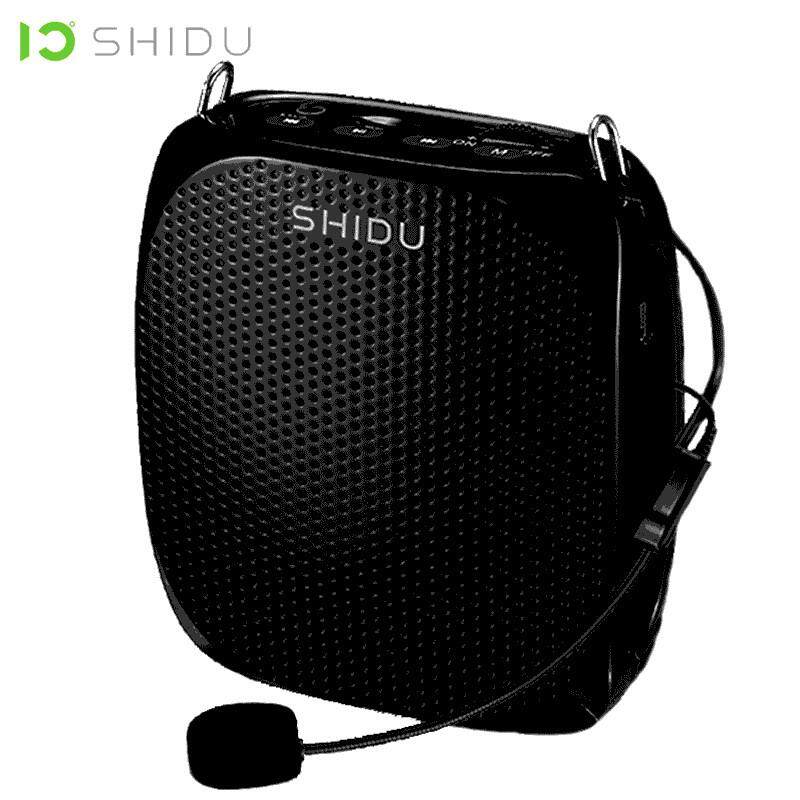 SHIDU Wired Mini Audio Speaker Portable Voice Amplifier Natural Stereo Sound Microphone Loudspeaker For Teachers Instructor S258