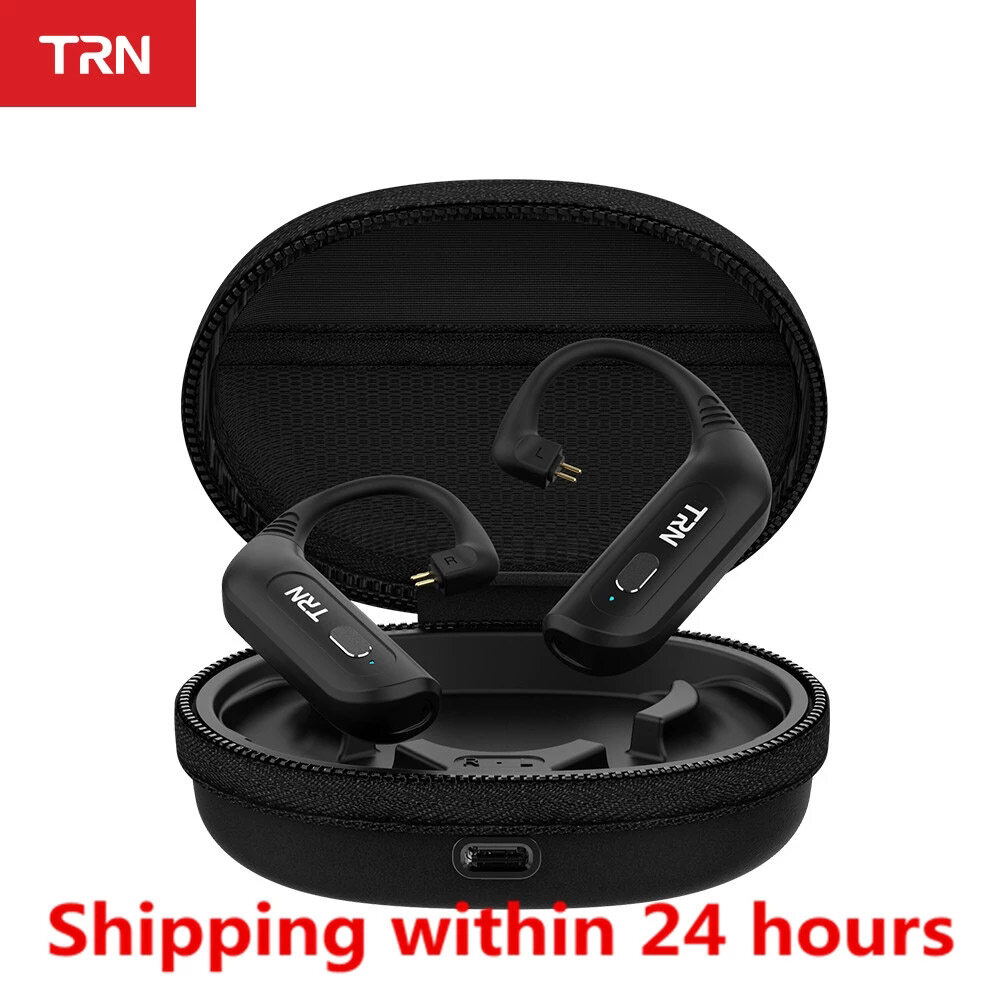 TRN BT20S PRO Wireless Bluetooth 5.0 Ear Hook Aptx/AAC Earphone Cable Adapter MMCX/2Pin Connector With Charging Box For VX V90