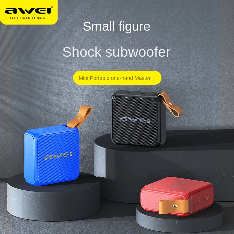 AWEI Dimension Y119 Bluetooth Speaker Small Speaker Household Mini Portable Small Wireless Super Dynamic Bass Boost